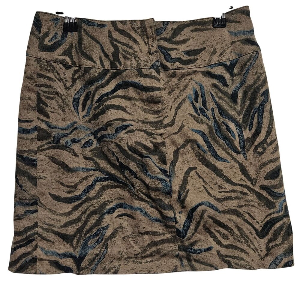 Sharon Endick Kate Animal Print Mini Skirt Size 4 Pencil Nightlife Holiday Party